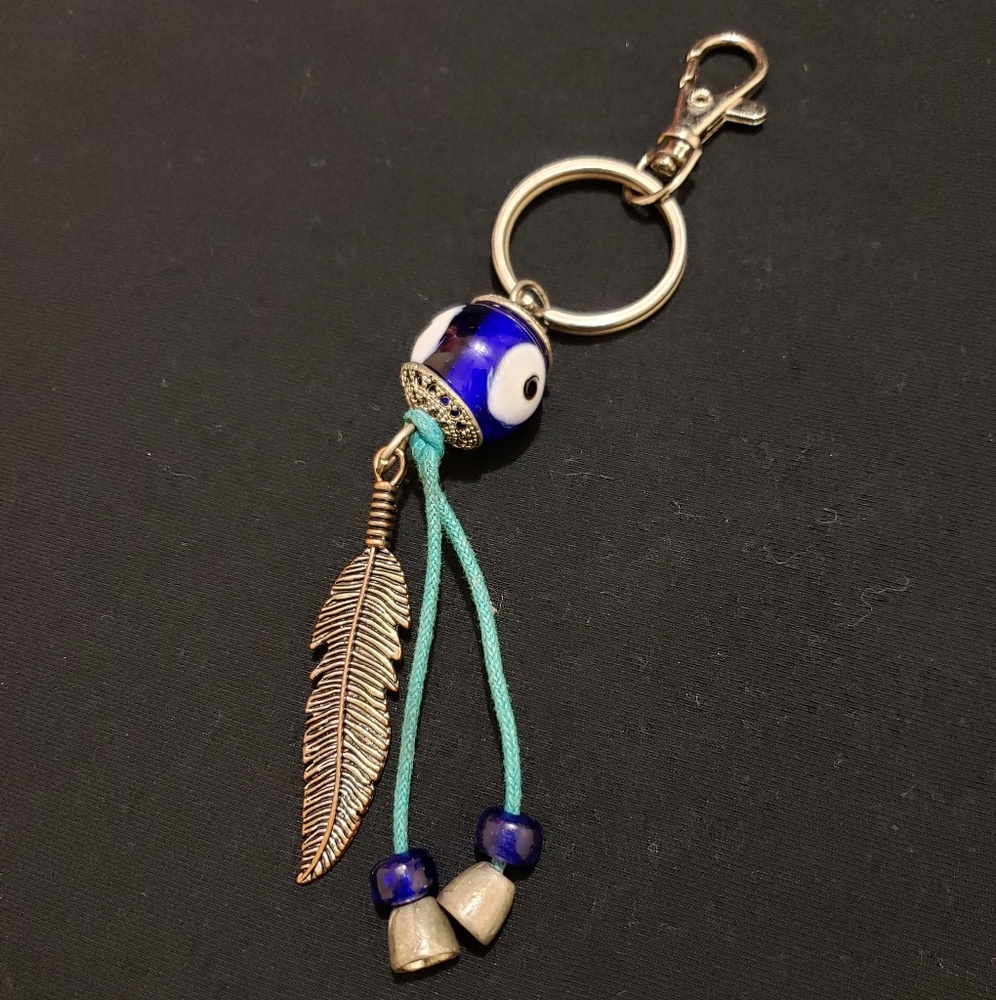 Evil Eye Protection Key Ring / Bag Charm - Picture 2 of 2